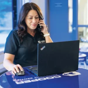 cooper employee working